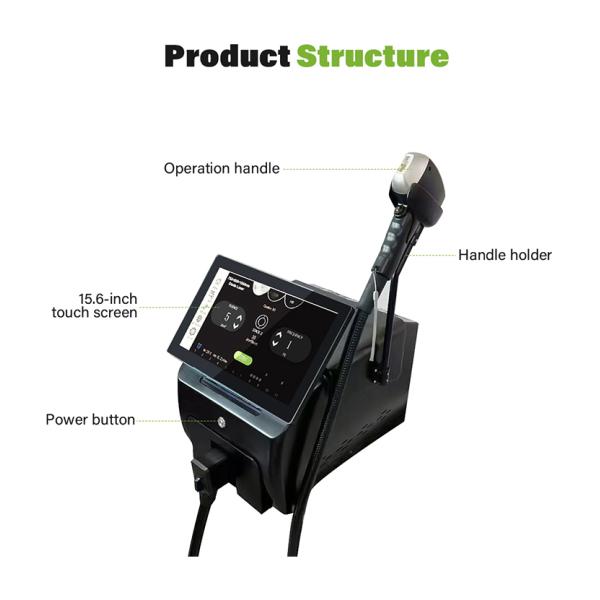 High Quality 7 Languages 5 Heads Diode-Lasersings Hair Removal Machine with Nose Hair Head