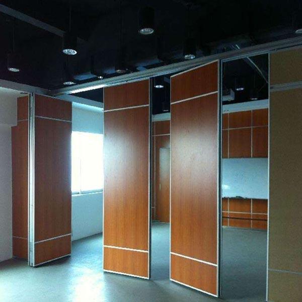 65mm Panel Movable Partition With Aluminum Frame Single Double Door
