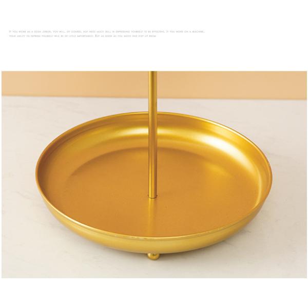 Anti Rust Double Tier 31cm Height Steel Fruit Basket
