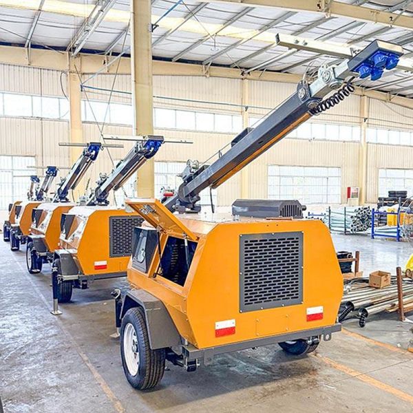 Mining Mobile Light Tower Remote Locations Diesel Generator Light Tower Industrial Light Tower for Sale