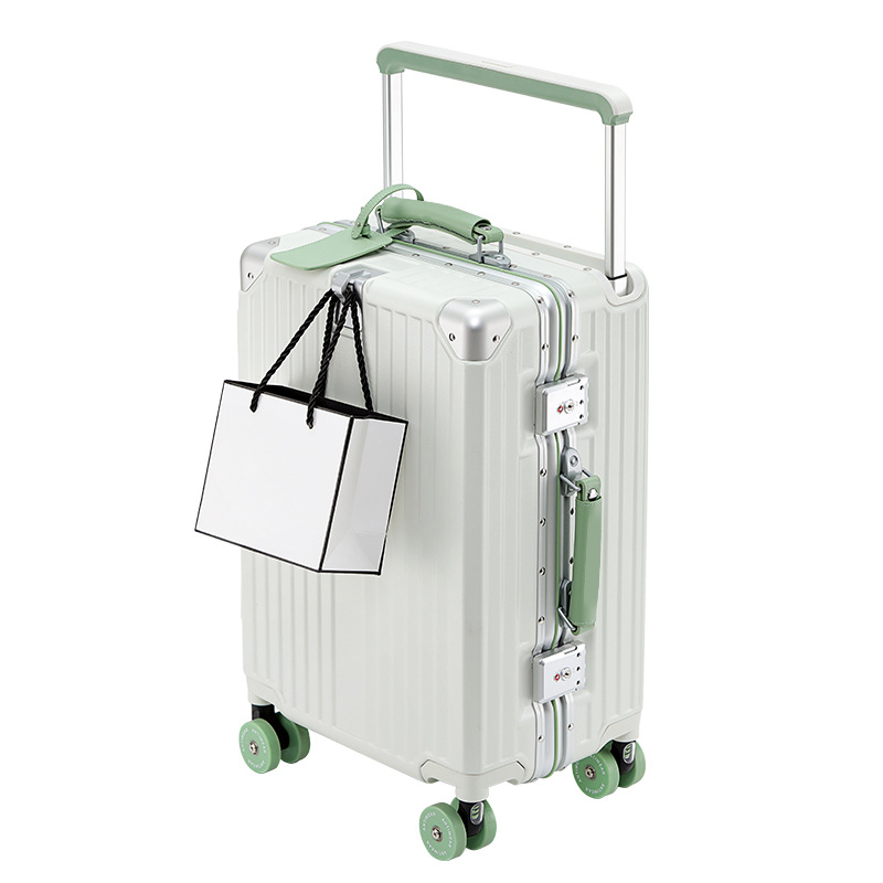 Full-Durable Unisex Large-Capacity Aluminum Travel Luggage Set TSA Lock Outdoor Trolley Case Suitcase for Travelers