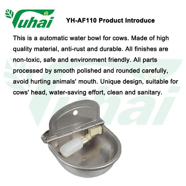 SS304 Taça de água para animais de estimação Garrafa de água para animais de aço inoxidável com bola flutuante