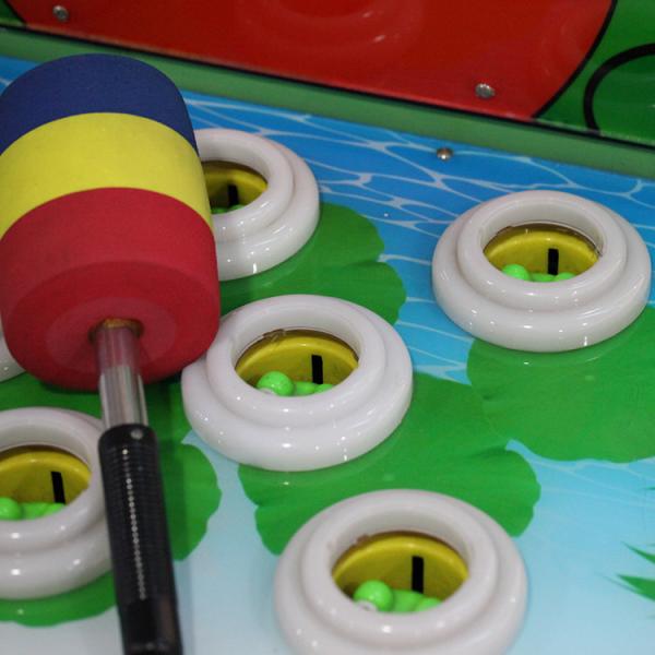Plastic Material Video Arcade Machine , Frog Hammer Arcade Game Machine