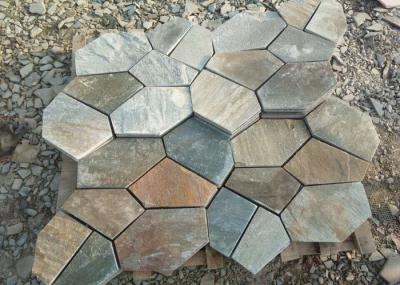 Outside Block Paving Stones , Hard Quartzite Slate Paver Stepping Stones