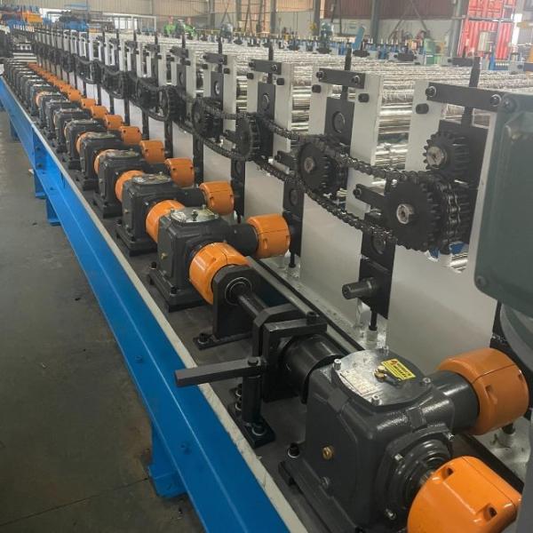 High Speed Double Layer Metal Sheet Roll Forming Machine 16-17 Roller Stations