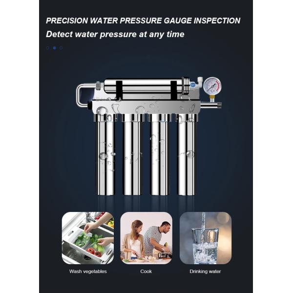 Durable Latest Household 5 Stages Stainless Steel Tankless Water Filtration System Purifier