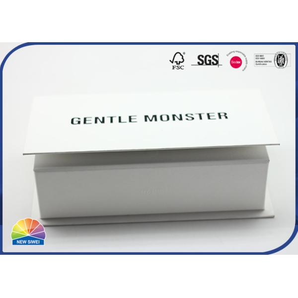 Черным напечатанный логотипом прикрепленный на петлях пакет стекел бумажной коробки крышки магнитный