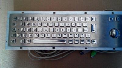 Clavier en acier inoxydable IP65 65 touches pavé numérique rétro-éclairé avec boule de commande