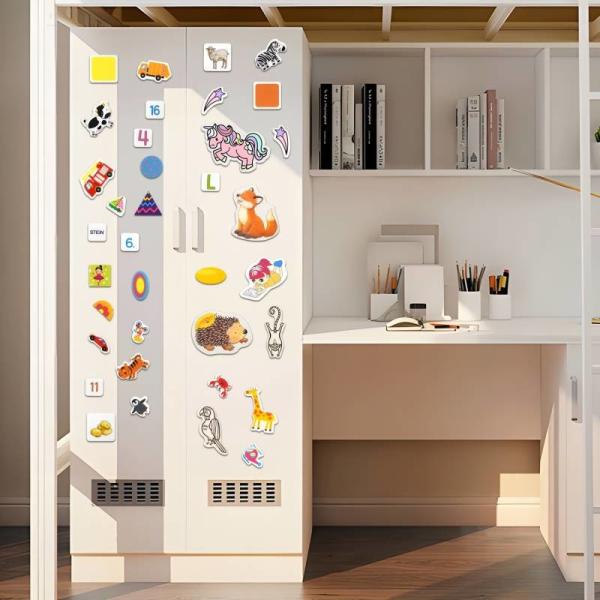 Removable Custom Silicone Stickers Kids Early Learning Stickers Modern Teacher Aids