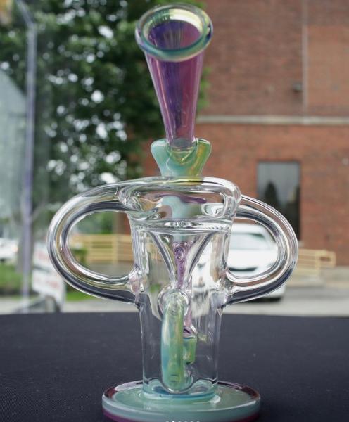 base grossa W/Arm Perc Tobacco Smoking do cachimbo de água da tubulação de água 9inch