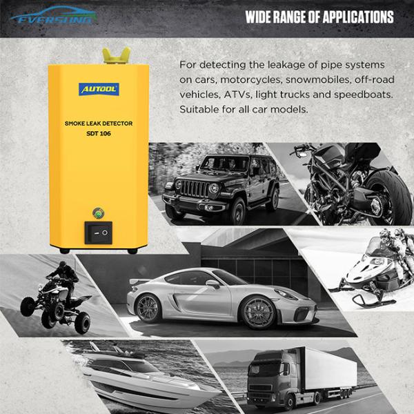 SDT106 Car Smoke Leak Detector 12V Automotive EVAP Gas Leak Locator