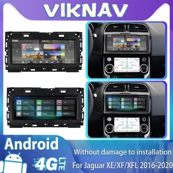 10.25-дюймовый головный блок для 2016-2019 Jaguar XE XEL F-PACE 128G Навигация GPS Мультимедийный DVD-плеер Беспроводной Carplay