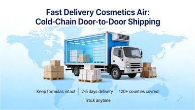 Fast Delivery Cosmetics Air Express Freight Temperature Controlled Freight Door To Door Service