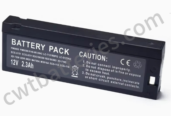 OEM 12V 2.3Ah Medical Batteries for Mindray PM9000 PM8000 Space 90309 90369 1030 1050