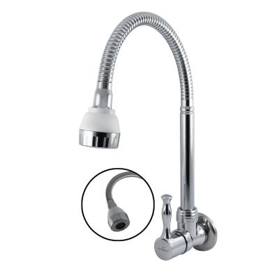 Single Handle Wall Mounted Cold Water Faucet Brass Body Kitchen Sink Tap For OEM Market