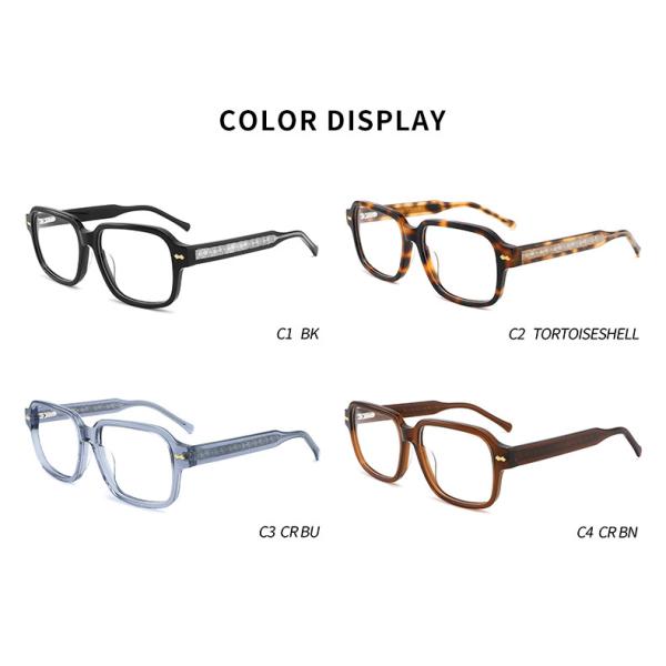 Чернота Eyewear незаконных квадратных солнечных очков ацетата материальных роскошная для людей