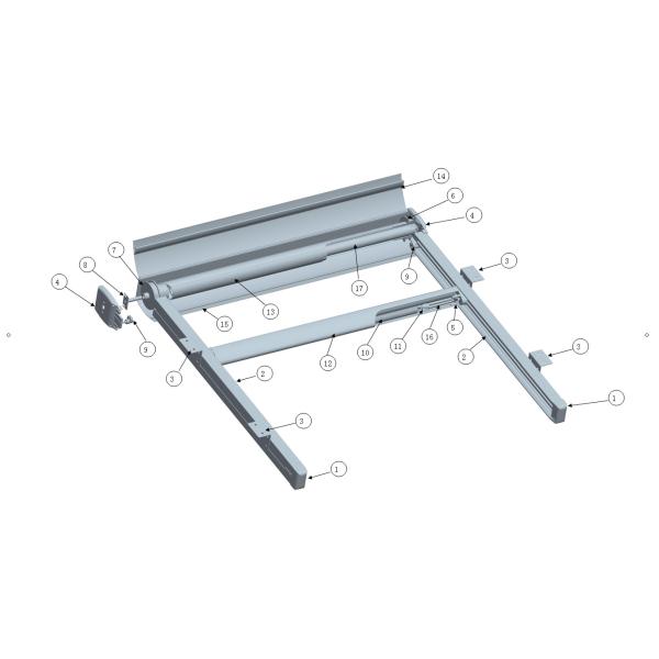 Waterproof Balcony Retractable Roof Awning Remote Motor Control Aluminium Retractable Awning