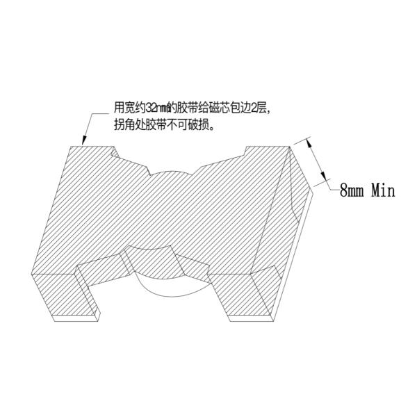 PQ3225 PQ Type High Frequency Transformer  Electronic Components Manufacture Customized DW6545