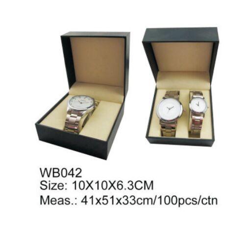 Resonable price stainless steel strap color available of pair watches for lovers with a gift box