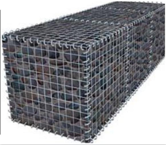 75*75mm Welded Gabion Baskets Stone Cages 1x1x0.5m 1.5x1x1m