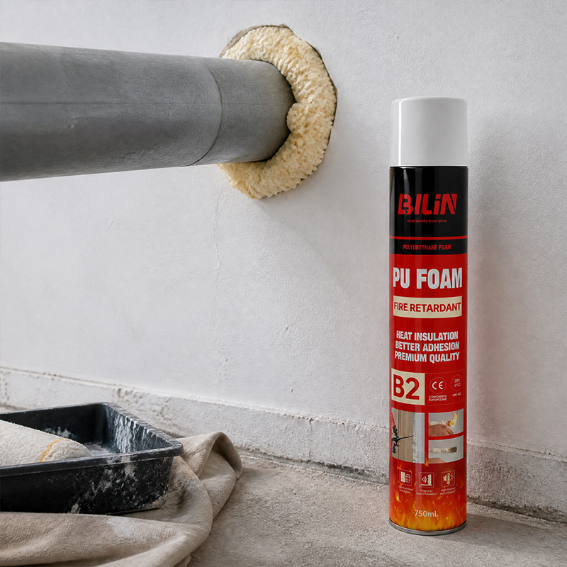 Construction B2 Grade PU Foam Spray Waterproof Polyurethane Foam For Wall Joint Gap Filling Work
