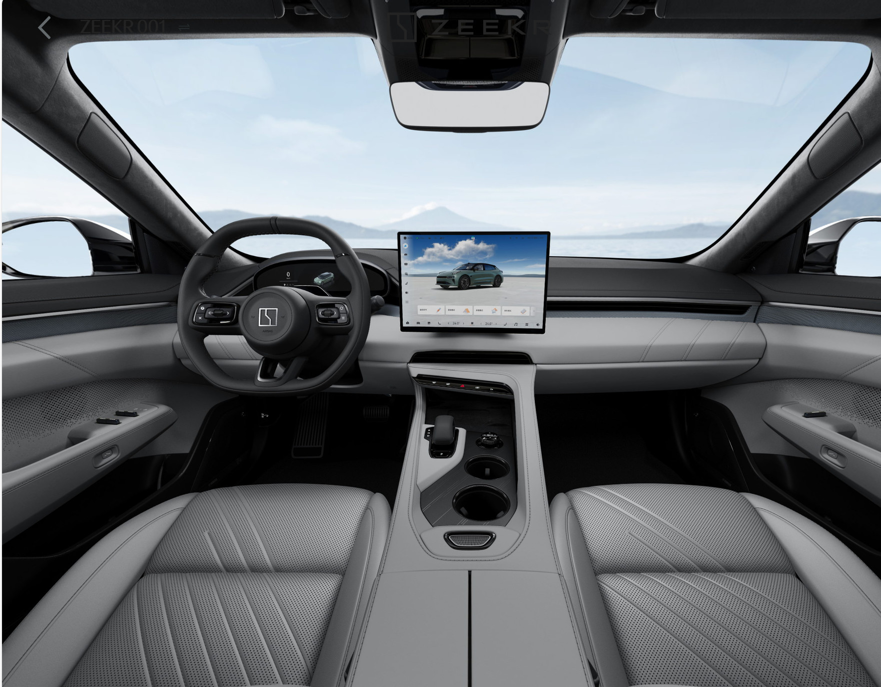 1032 км дальности Geely Zeekr 001 EV Электромобиль 400 кВт лошадиная мощность