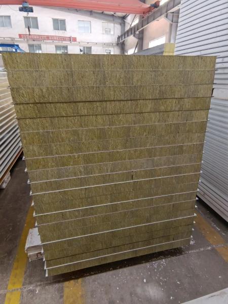 50mm Fireproof Rock Wool Insulated Sandwich Panel for Modern Aluminum Decoration Wall