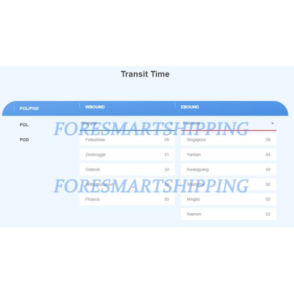 China To Europe LCL Sea Shipment LCL Cargo Shipping