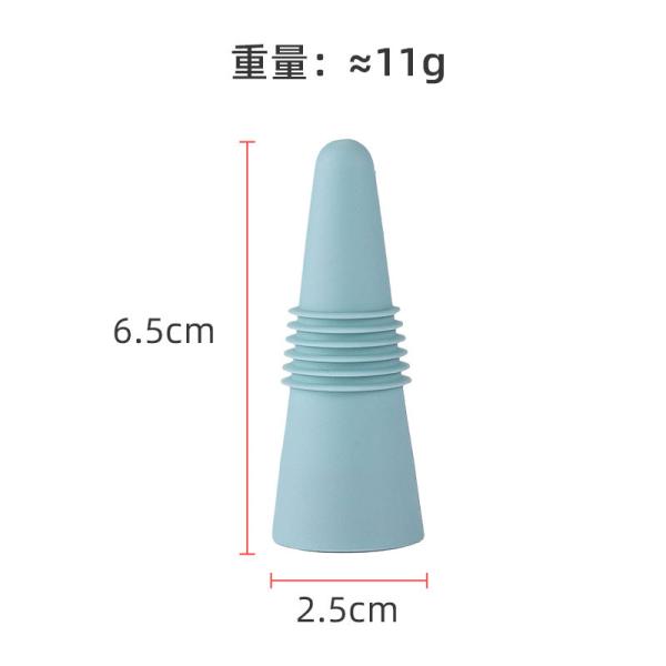 Fecho de garrafa de vinho de silicone reutilizável para manter o vinho fresco