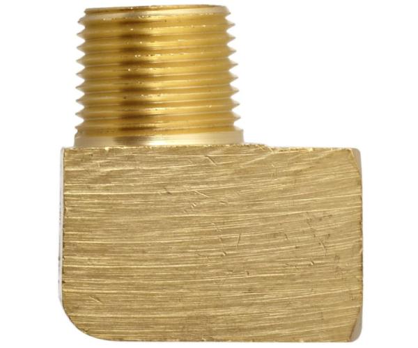Extruded 3/8 NPTF Female X 3/8 NPTF Male Brass Elbow 90 Degree