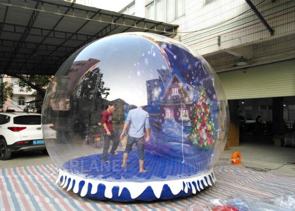 Globo humano inflável da neve do tamanho da prova de fogo para o partido, decoração do evento