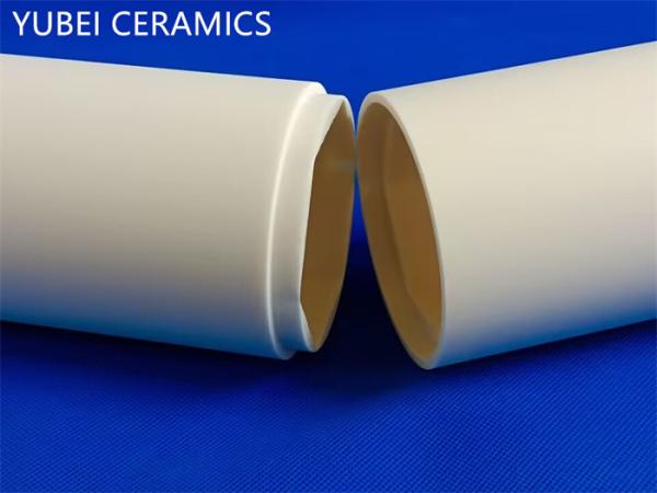 Inner Hexagon Alumina Ceramic Pipe Wear Resistant Size Customized
