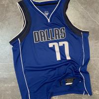 Polyester fait sur commande bleu de débardeurs de basket-ball de NBA 77