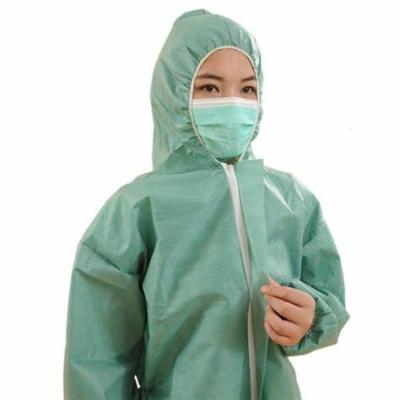 Vestido cirúrgico não tecido de padrão de ISO um uniforme do trabalho da parte com luva longa