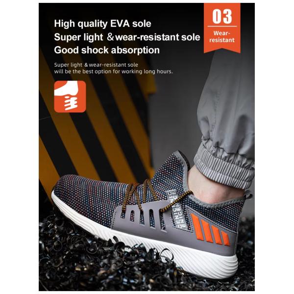 Sapatillas con estilo / ligero de acero para los dedos de las patas