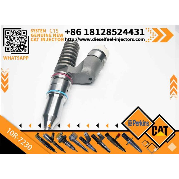 Fuel Injector 291-5911 10R-7230 CA2915911 Fits For Caterpillar CAT Tractor 631K 637K 657G Engine C18 C15