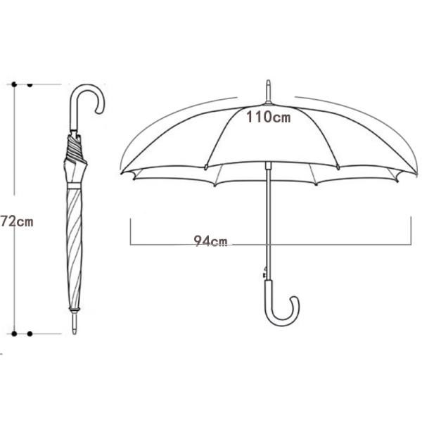 Promotion Advertising PVC Umbrella with Customized Logo and Black Metal Frame