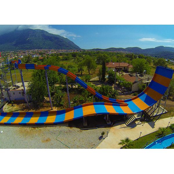 Four Person Huge Water Slide Corrosion Resistance Benzene Type Gel Coat Surface