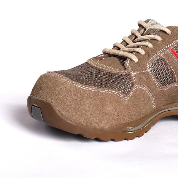 Противоскользящая кожа, корова, суэда, низкорезанный стальной палец, резиновые мужские женские ботинки безопасности.