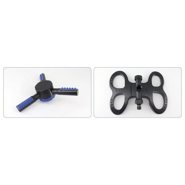 Endurable 360 Degree Adjustable Automatic Rotating Garden Sprinkler 3 Arms Water Sprinkler Garden