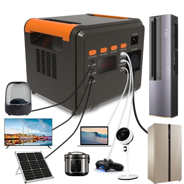 Wholesale Portable Power Station Integrated 300W Solar Energy Generator  Eco Friendly Mobile Power Supply Portable Power Station Manufacturer China Factory Price