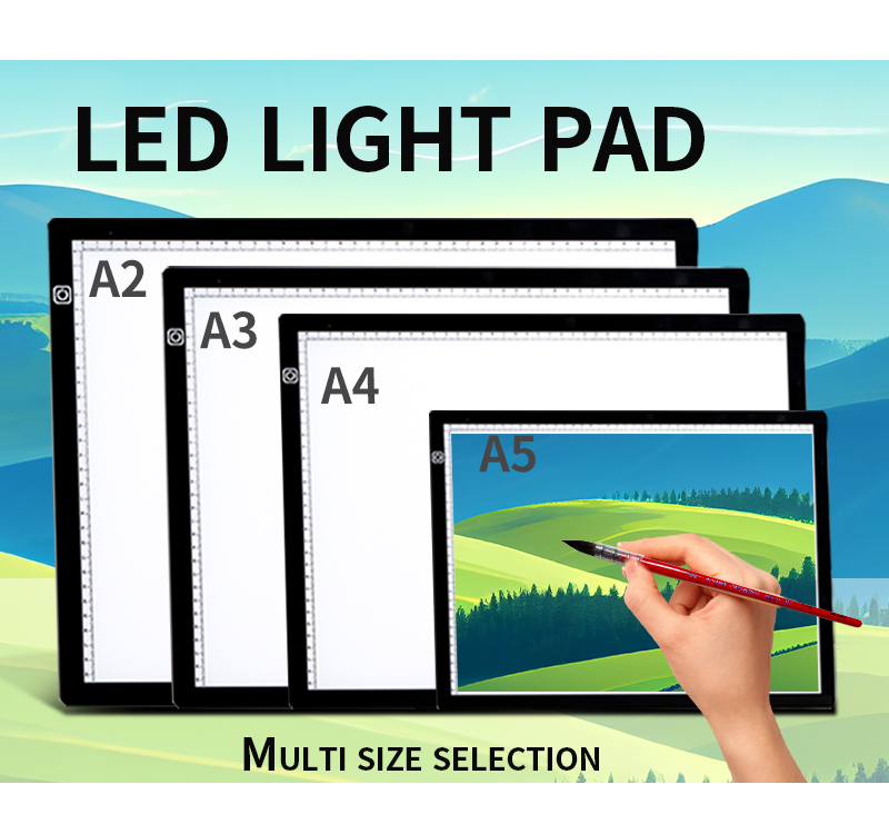 Customization Acrylic Ultra Thin LED Light Pad Professional Design Drawing Board Illuminated Light Plastic Custom Logo