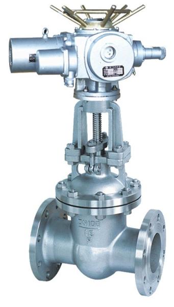 PN 0.25 - 6.4 Mpa Electric/ Manual Flanged Gate Valve / Sluice Valve for Hydro Power Station