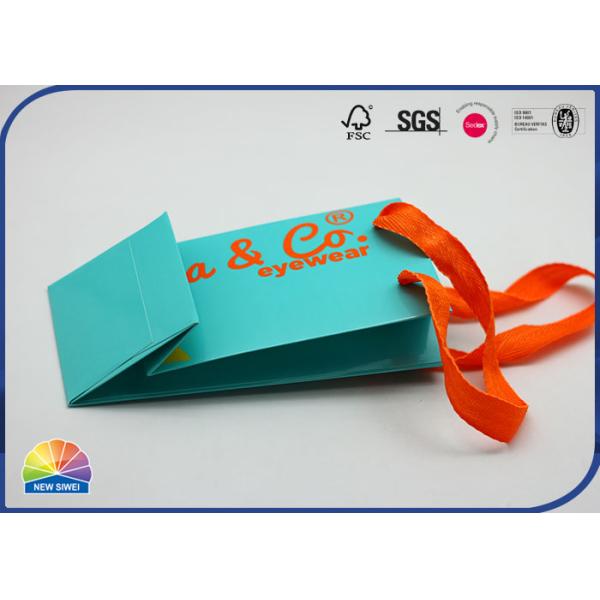 Хозяйственная сумка подарка зеленой книги печати Eco дружелюбная Pantone с оранжевой ручкой