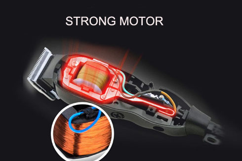 Titanium Black 220V 6 In 1 Corded Hair Beard Trimmer