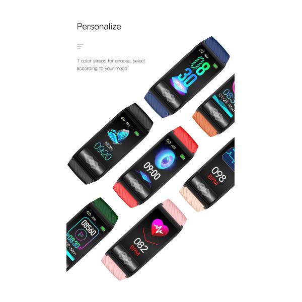 Мужчины Девушки 1,14-дюймовый сенсорный экран Спортивные часы Аккумулятор IP67 Водонепроницаемый