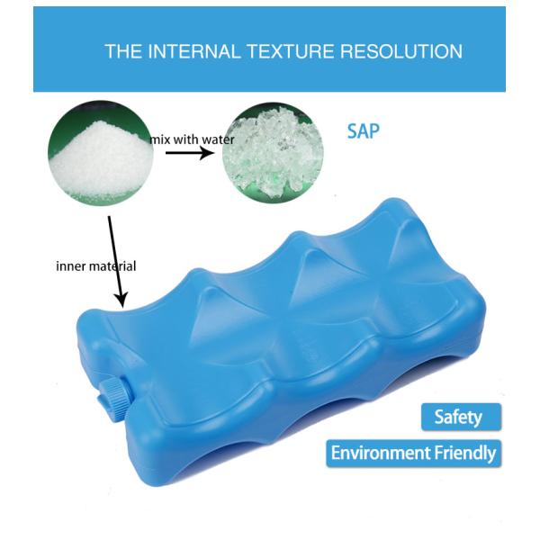 Milk Storage Gel Ice Boxes Brick Dry Reusable Without GEL For Cooler Bag
