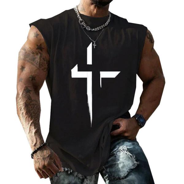 Unisex Graphic Digital Printing Gym Cut Off Sleeveless Vest XMAMLON Custom OEM RTS