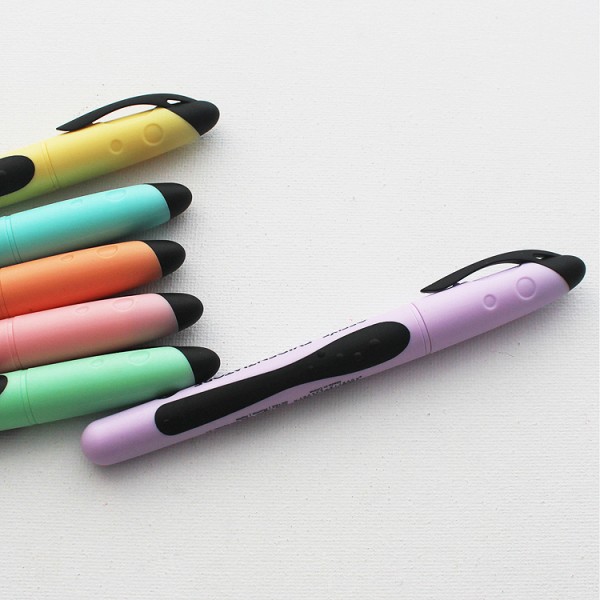 wholesale OEM logo highlighter marker oblique pastel color highlighter pen