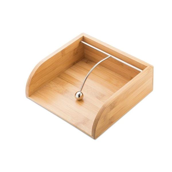 Сертифицированный CE / EU держатель для хранения тканей из бамбука для естественного экологически чистого хранения салфеток